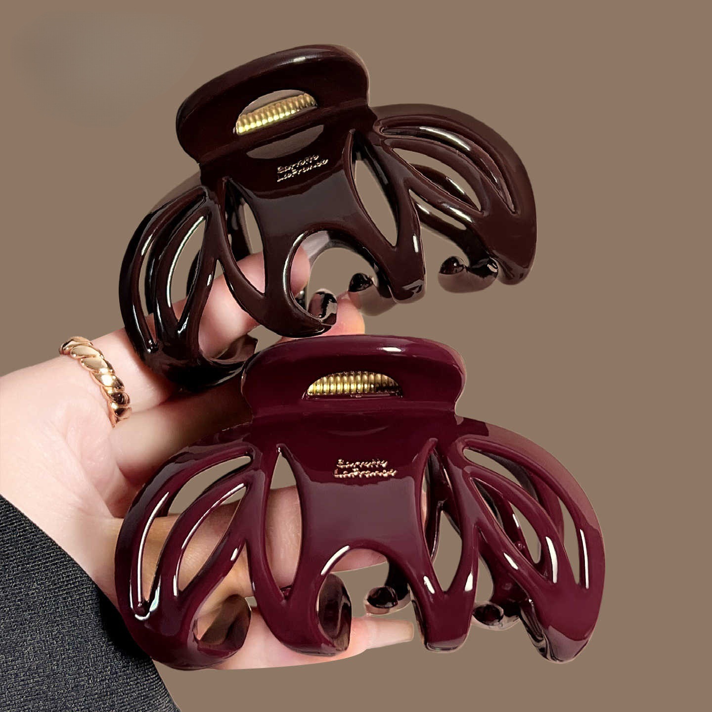 Hair Clip Claw Large - Винтажная большая заколка-краб для волос в