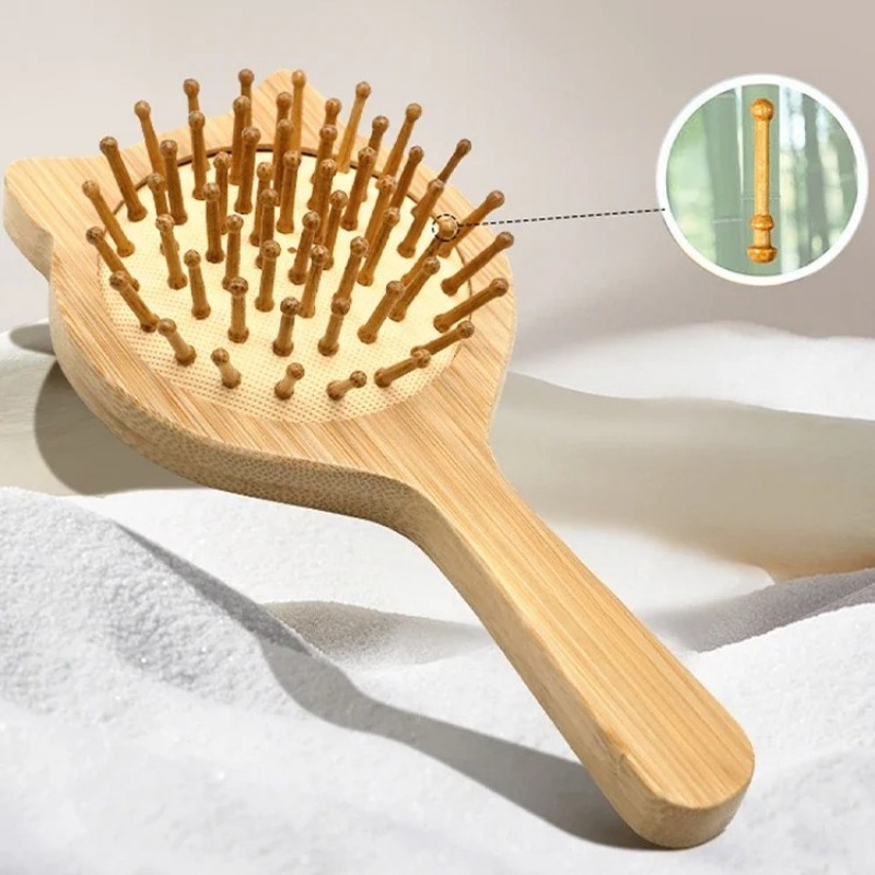 Bamboo Hair Brush - Новая деревянная расческа-щетка для ухода за