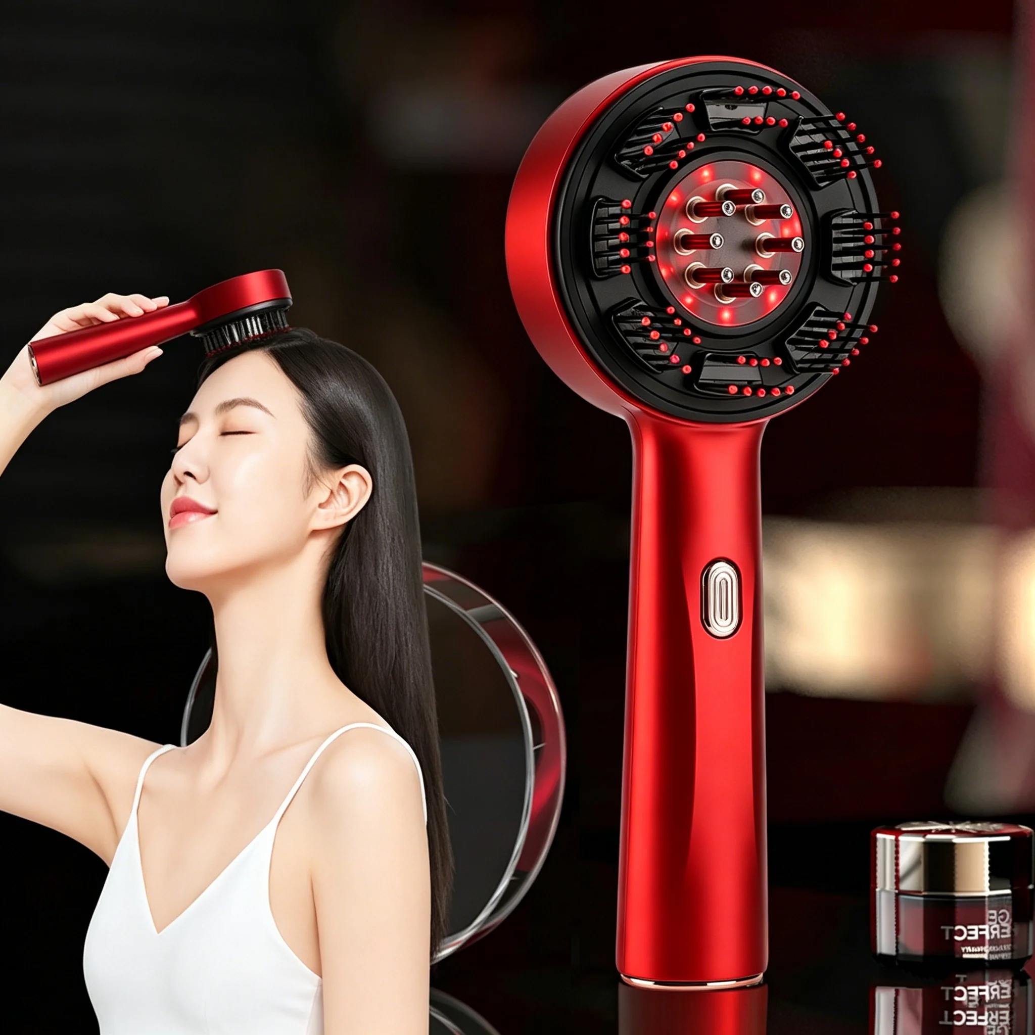 Hair Care Oil - Электрическая массажная расческа, портативный аппликатор для