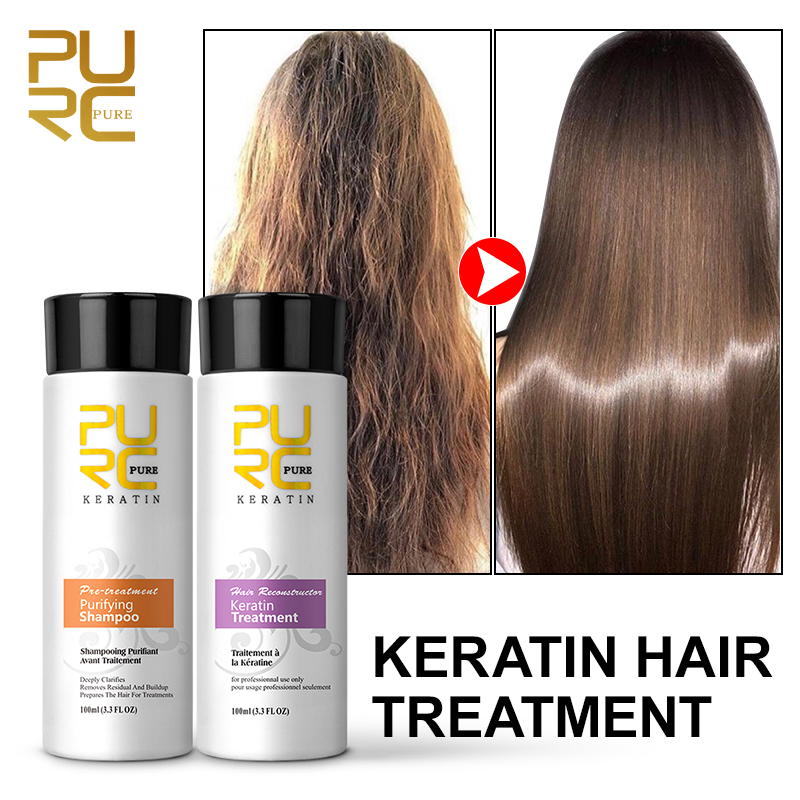 Keratin Treatment Set - PURC Бразильский кератиновый уход для вьющихся