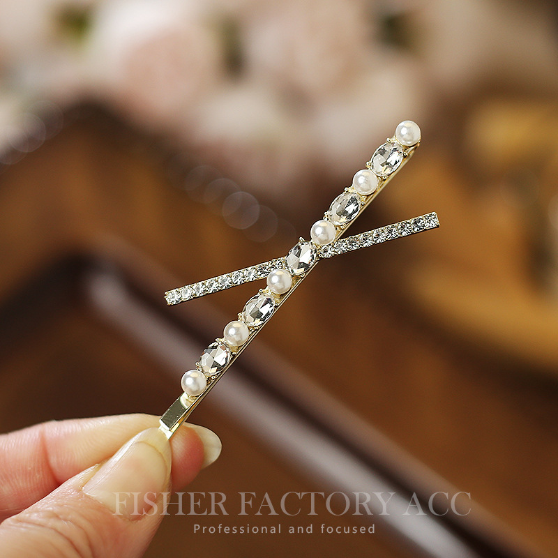 Bobby Pin Bulk - Жемчужные металлические заколки для волос, женская