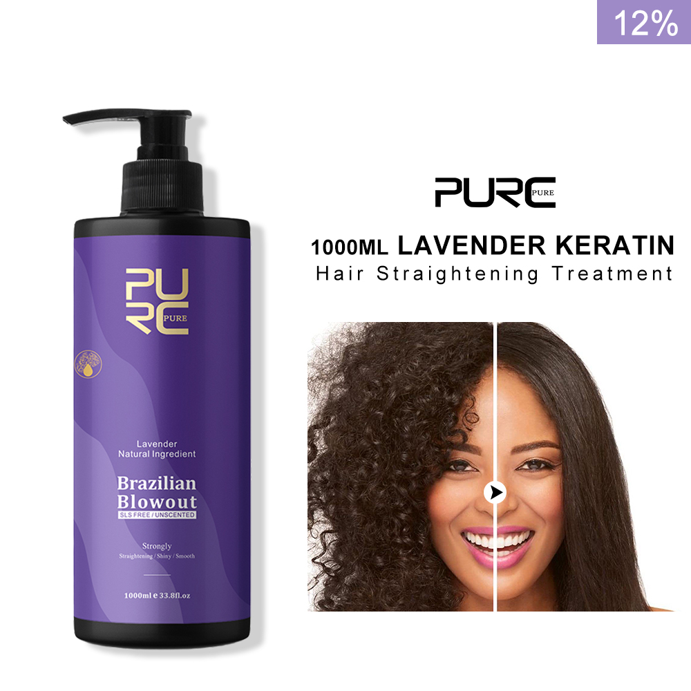 Keratin Treatment Set - PURC Лаванда 12% бразильский кератин, выпрямление