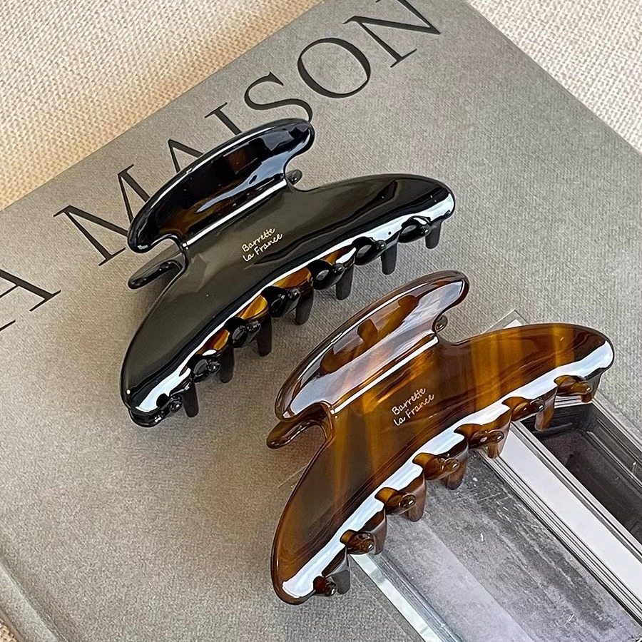 Новые ретро корейские ацетатны – обзор и цена Hair Clip Claw Large