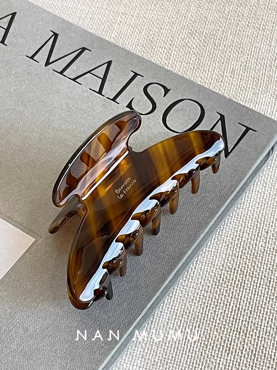 Новые ретро корейские ацетатны – обзор и цена Hair Clip Claw Large