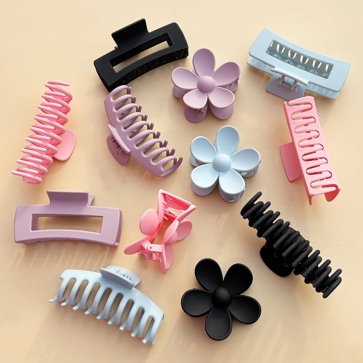 Набор из 12 пластиковых заколо – обзор и цена Hair Clip Claw Large