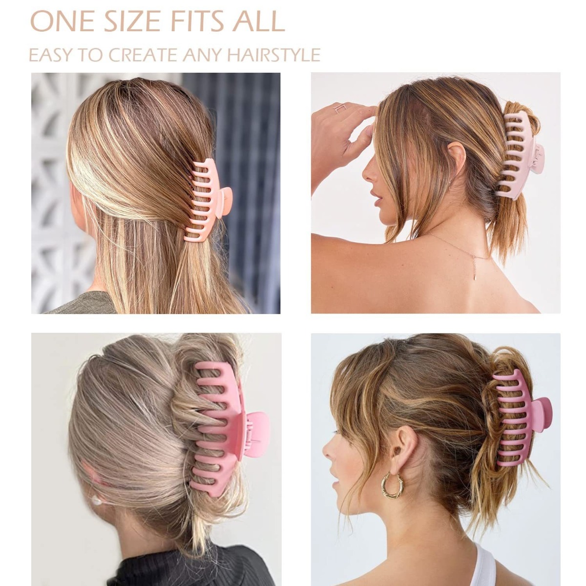 Набор из 12 пластиковых заколо – обзор и цена Hair Clip Claw Large