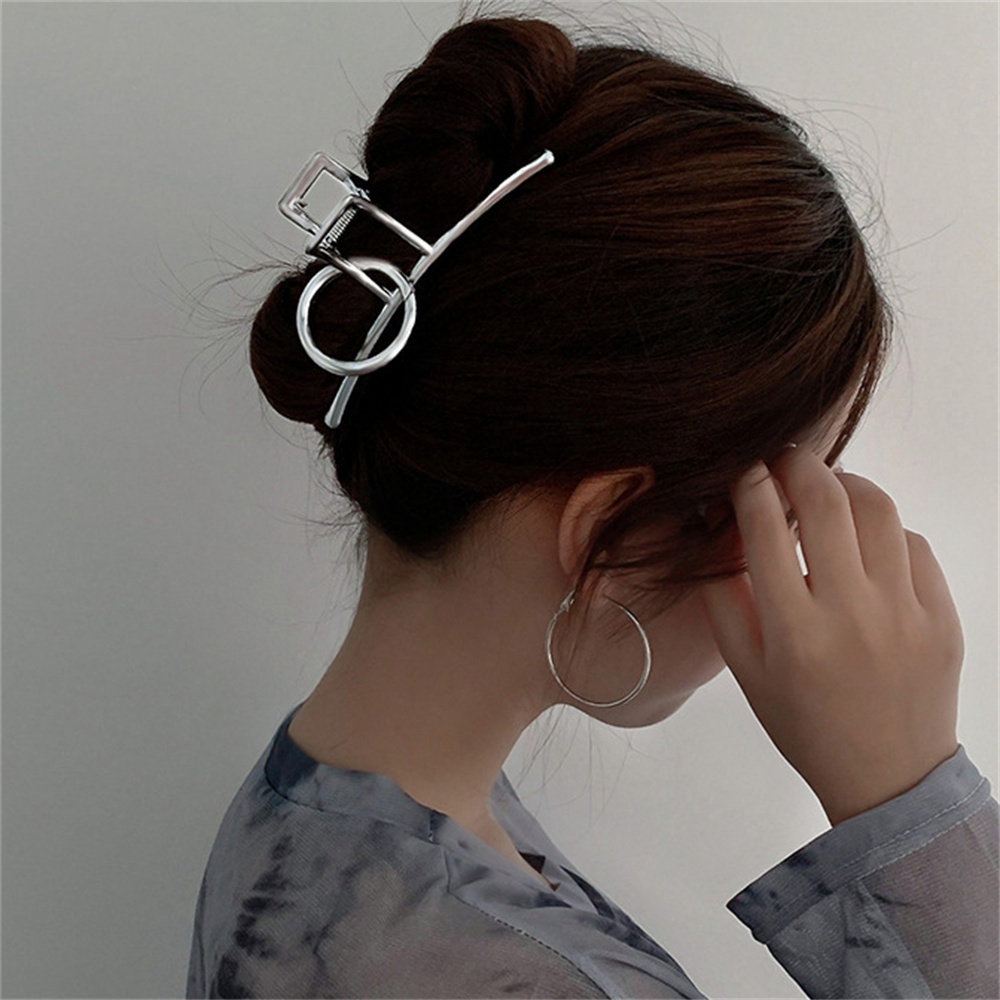 Серебряная металлическая больш – обзор и цена Hair Clip Claw Large