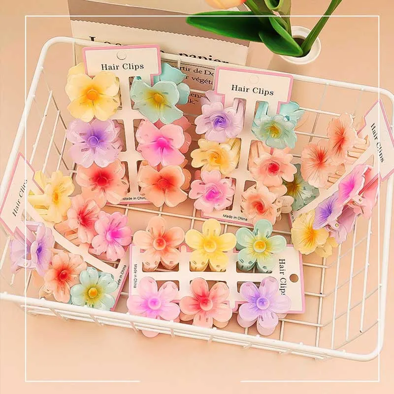 6 шт., модные красочные прозра – обзор и цена Hair Clip Claw Large