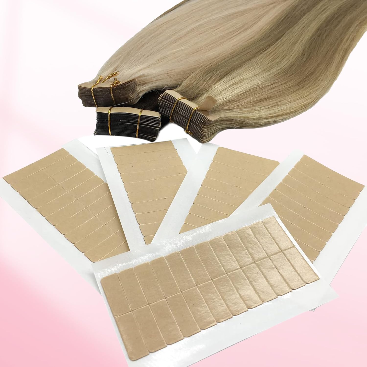 72 ленты (6 листов) для наращи – обзор и цена Hair Extension Tape In