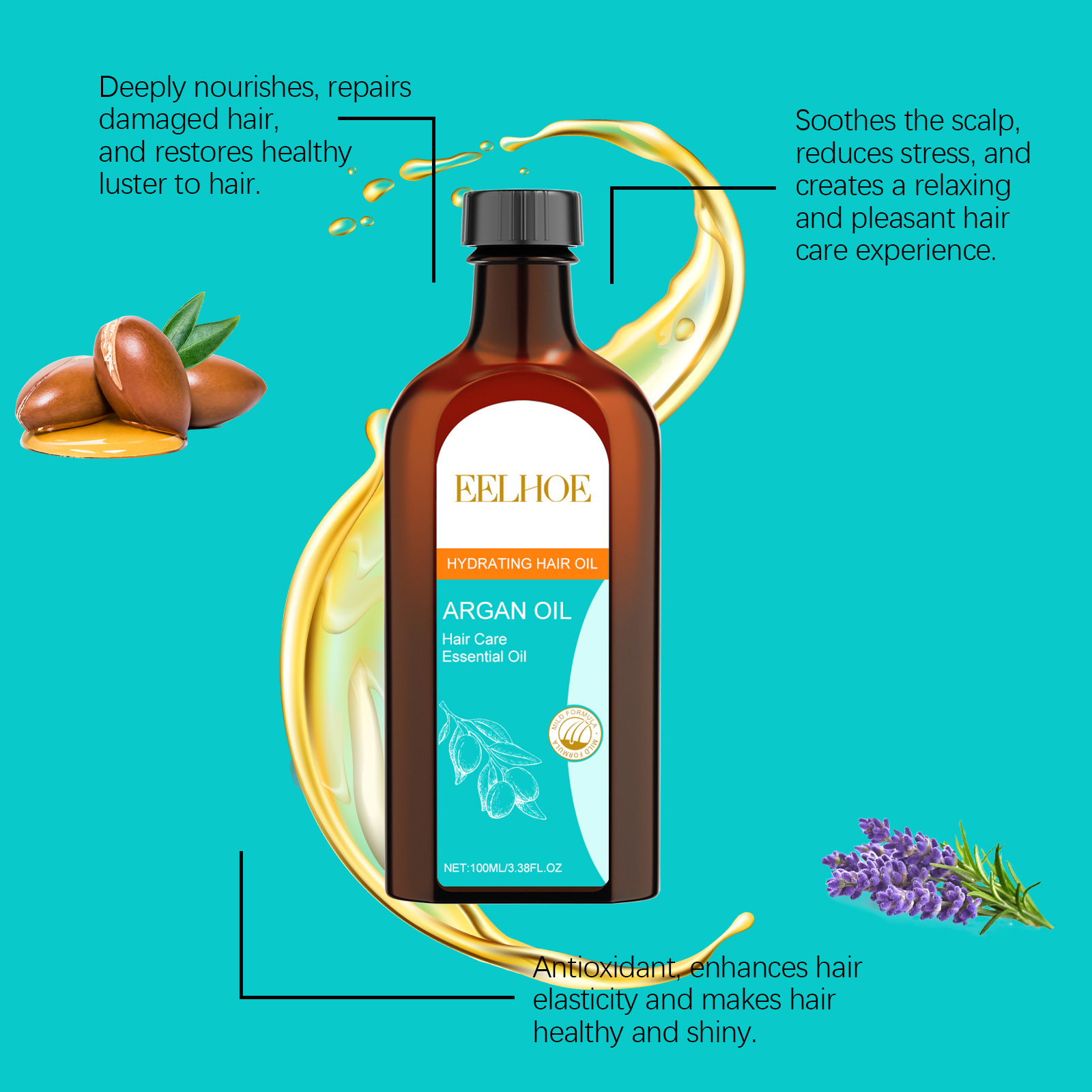 EELHOE марокканское аргановое  – обзор и цена Keratin Treatment Set