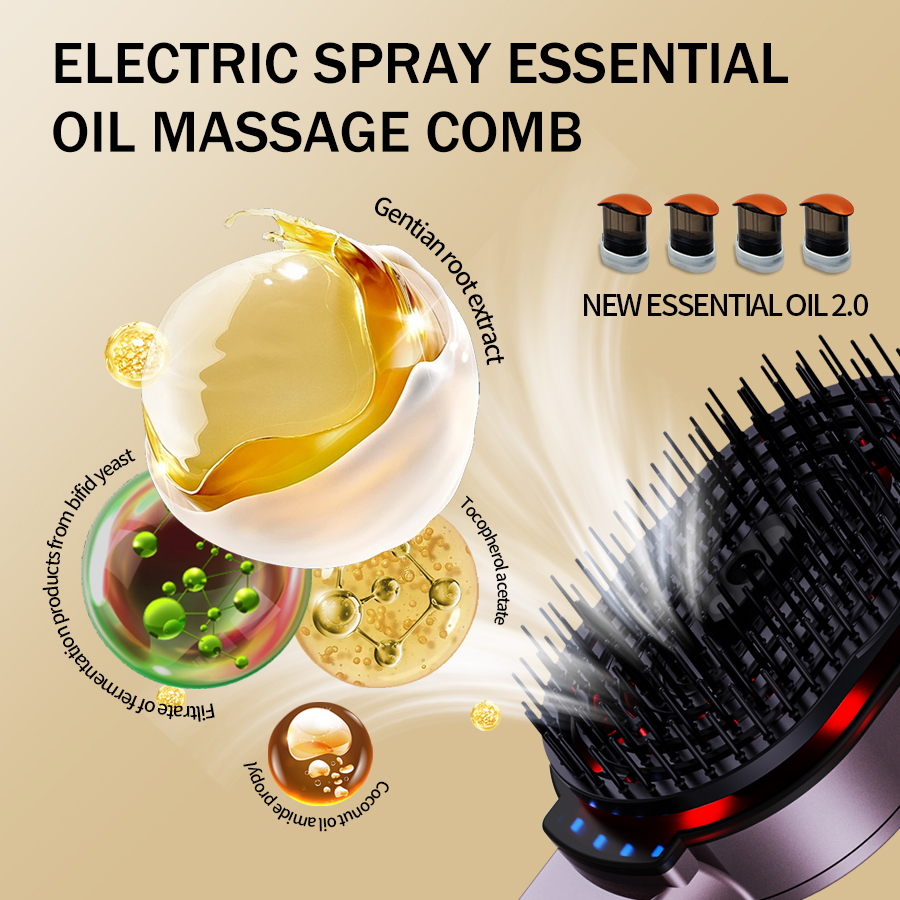 Массажная расческа 4-в-1, эфир – обзор и цена Hair Care Oil