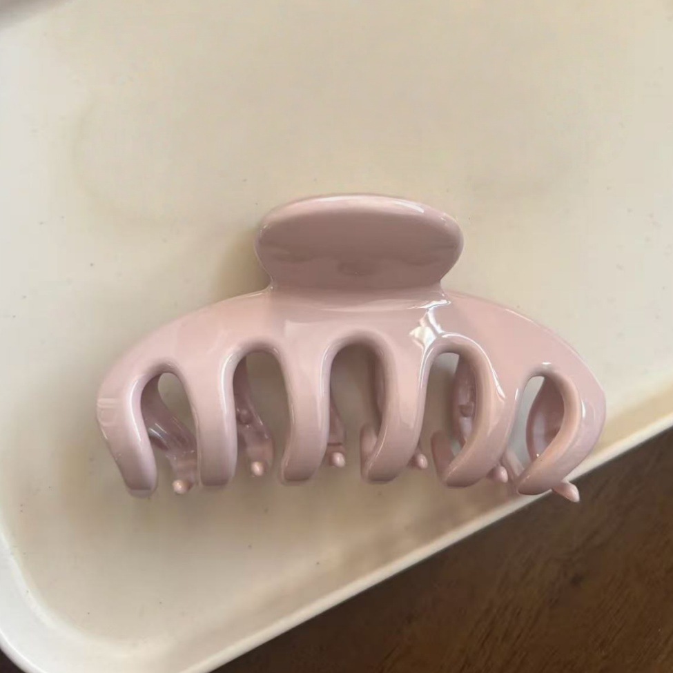 Корейская большая розовая зако – обзор и цена Hair Clip Claw Large