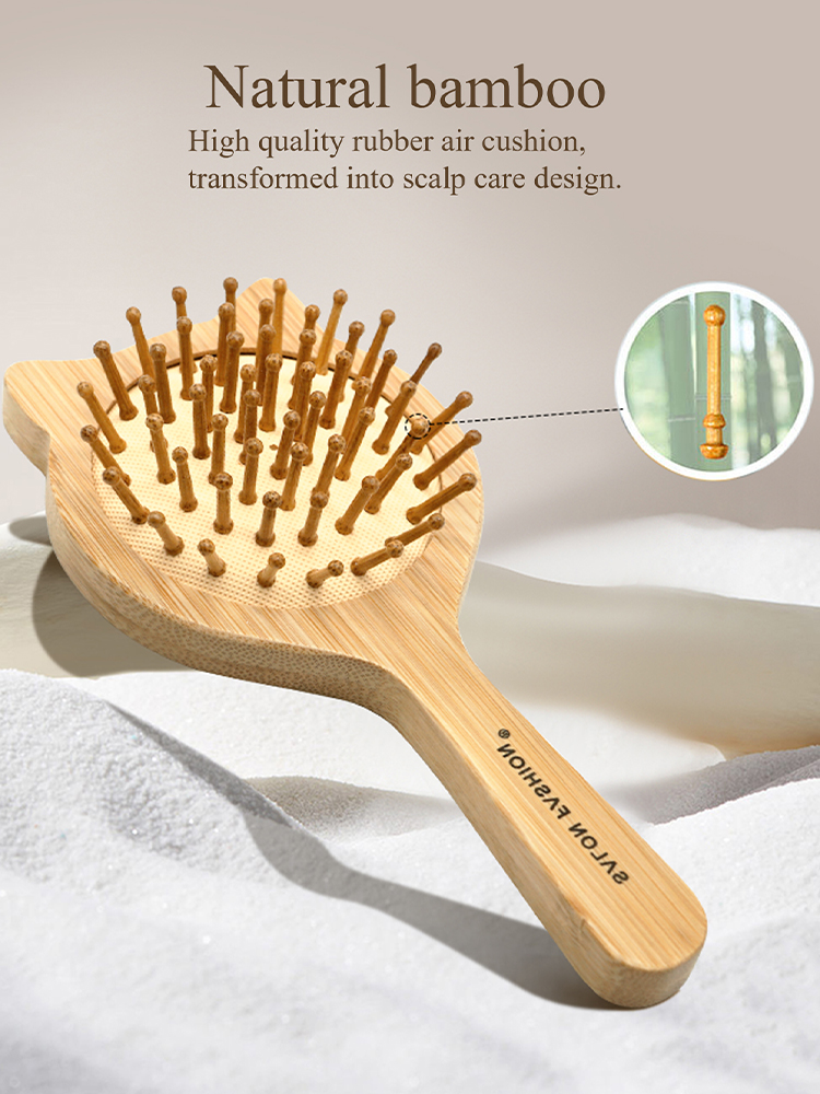 Деревянная расческа с милым ко – обзор и цена Bamboo Hair Brush
